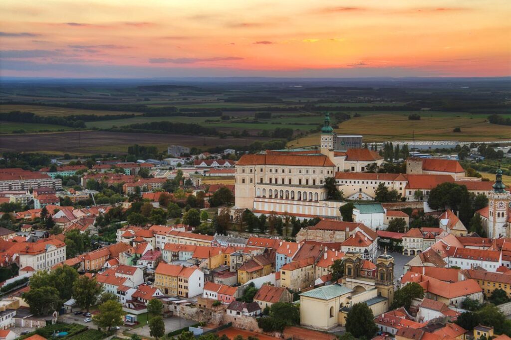 Sunset over Mikulov, Czech Republic