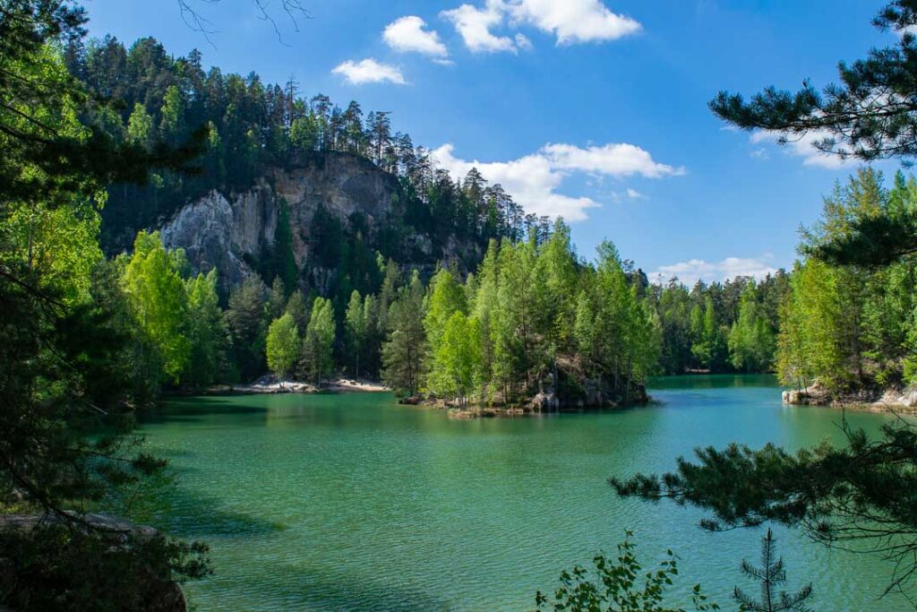 Piskovna Lake, Visiting Adrspach Teplice Rocks, Czech Republic