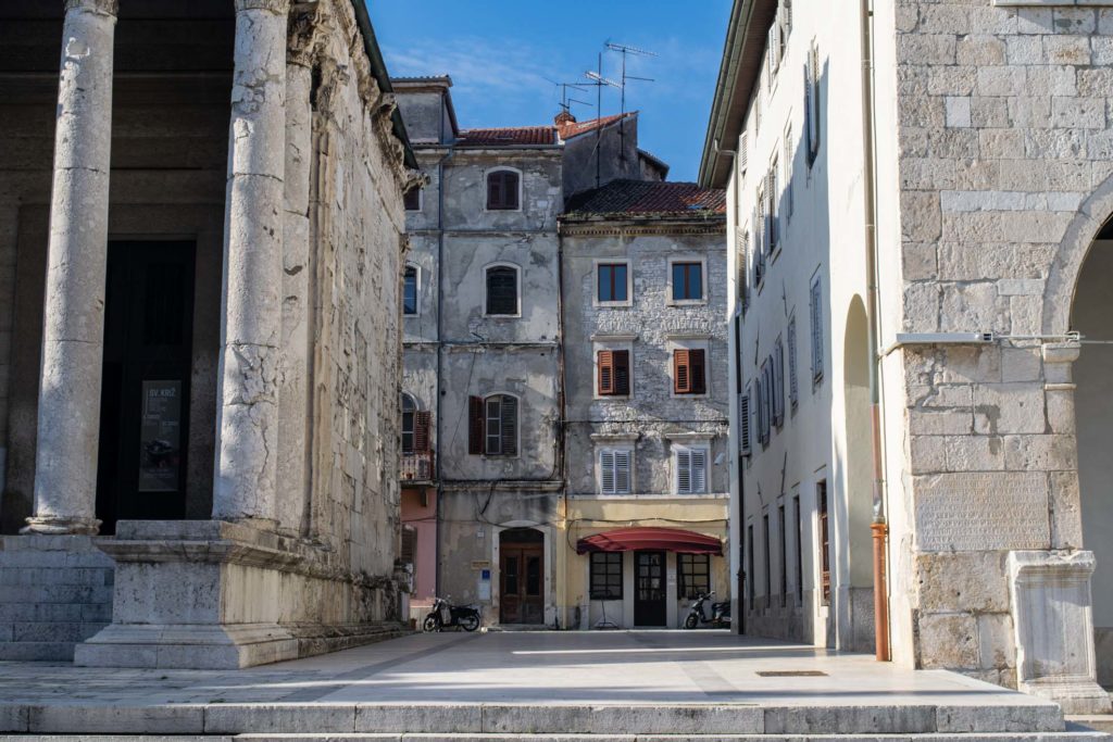 Empty Pula Streets, Visit Croatia in Winter