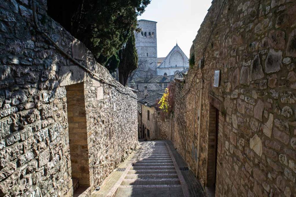 Stairs to Rocca Maggiore Assisi