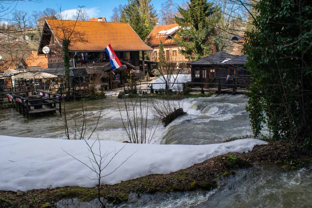 Rastoke Restaurants, Waterfalls of Rastoke, Croatia