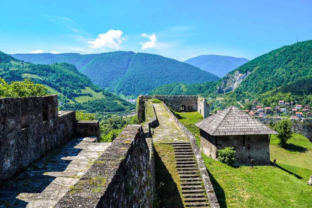 Jajce Castle in Bosnia Herzegovina