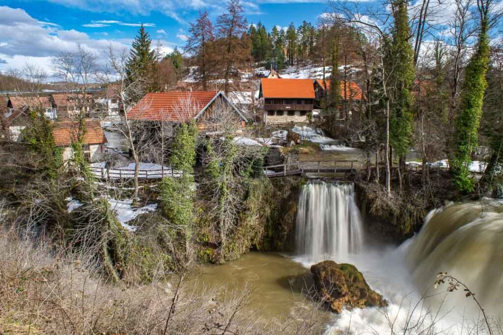 Rastoke Viewpoint, Waterfalls of Rastoke Slunj, Croatia