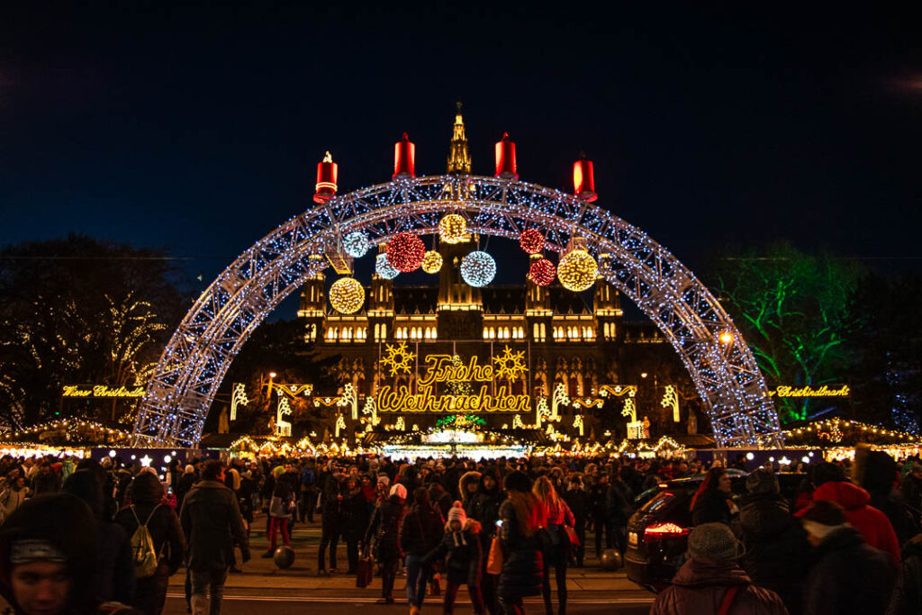 Where to See the Christmas Lights in Vienna Austria