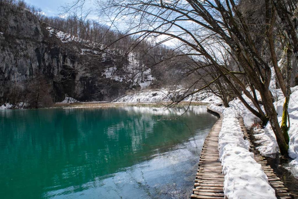 Lower Lakes Boardwalk, Visiting Plitvice Lakes in Winter