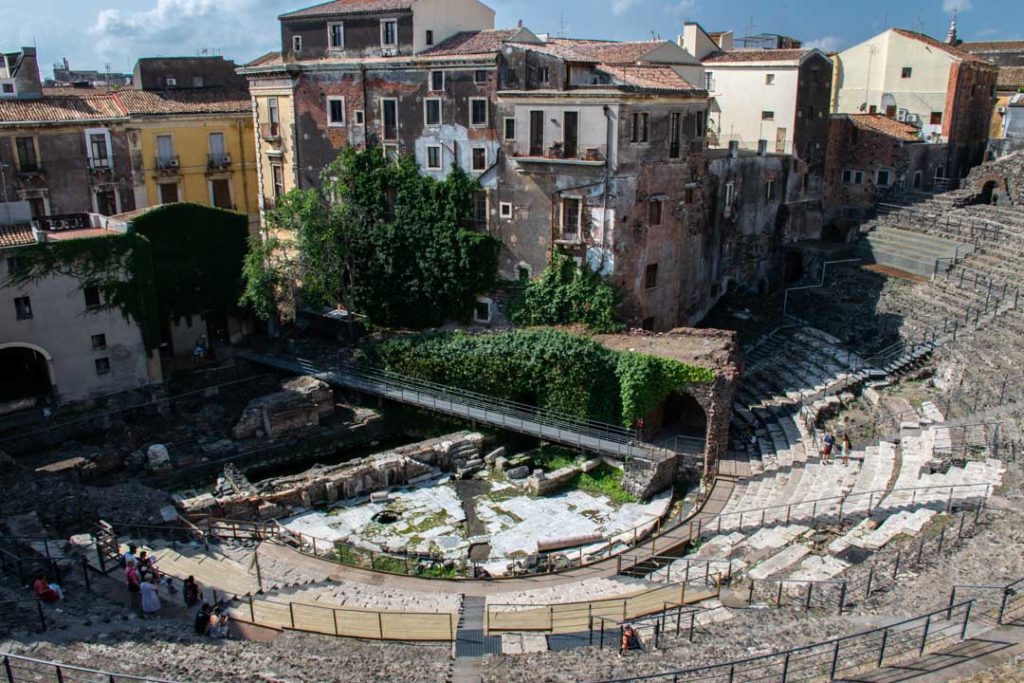 Ancient Roman Theatre, Visiting Catania Italy