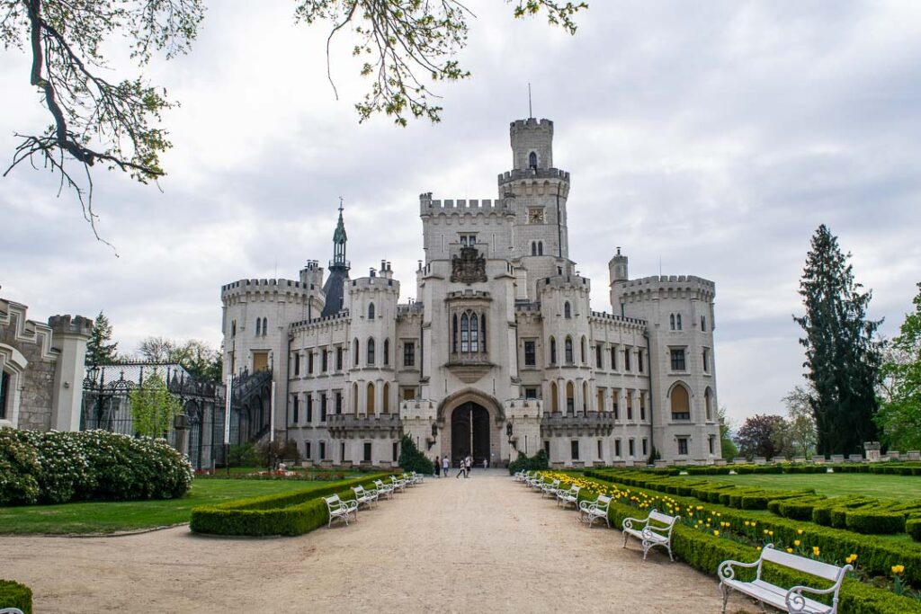 Castle Entrance, Chateau of Hluboka Czech Republic