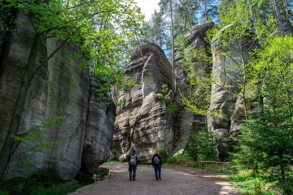 Adrspach Teplice Path, Hiking Adrspach Teplice Rocks, Czechia