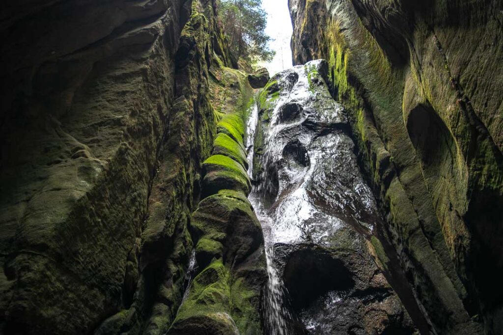 Small Waterfall, Waterfalls Adrspach Teplice Rocks